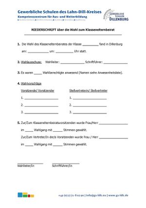 page1-636px-Niederschrift Wahl Klassenelterbeirat.pdf.jpg