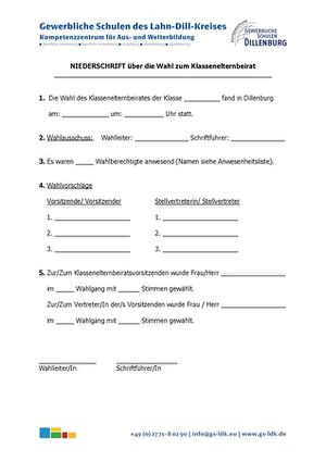 page1-424px-Niederschrift Wahl Klassenelterbeirat.pdf.jpg