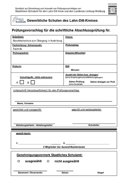 Datei:Deckblatt Schriftliche Prüfung.pdf